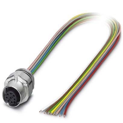 Phoenix Contact - Rundsteckverbinder, feldkonfektionierbar (Industriesteckverbinder) Einbausteckverbinder SACC-EC-FS-8#1446391 − 50 Stück