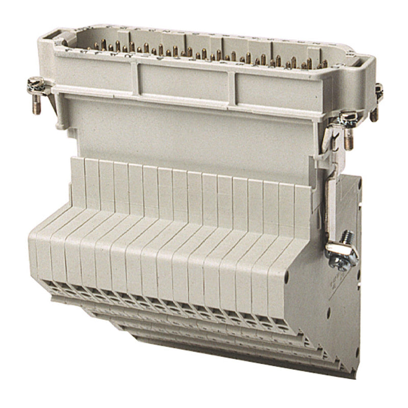Walther Werke - Kontakteinsatz für Rechtecksteckverbinder Klemmenadapter D64 720634 Stifteinsatz mit − 10 Stück