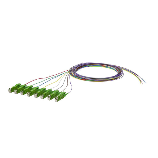 Metz Connect - LWL-Pigtail OpDAT Pigtail E2000-APC 150Q1MA0020E8 OS2, 8 Farben − 8 Stück