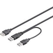 Goobay - PC-Kabel USB-2.0-Kabel,Dual-Power 93353 Y USB-Kabel