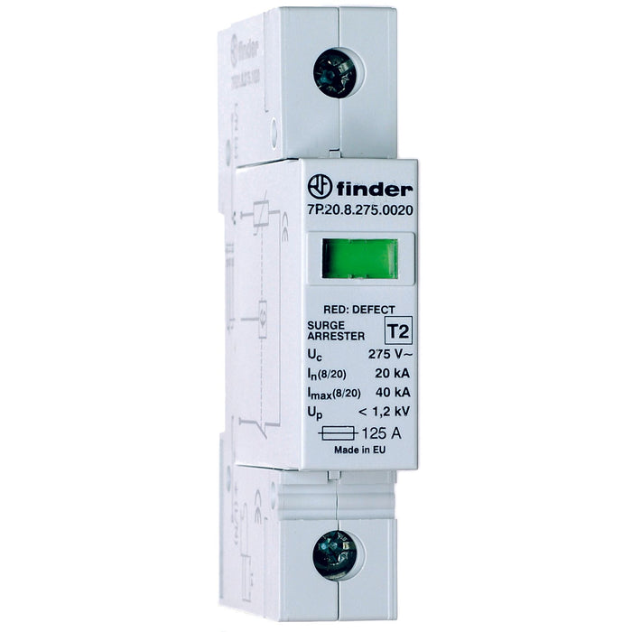 Finder - Überspannungsableiter für Energietechnik/Stromversorgung Überspannungsableiter 7P.21.8.440.1020 Typ2  − 1 Stück
