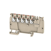 Weidmüller - Durchgangs-Reihenklemme Verteiler-Reihenklemmen AAP12 2.5 LI RD 2,5qmm, 24A − 50 Stück