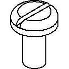 Niedax - Maschinenschraube/Bolzen Flachkopfschraube FK 6X12 − 25 Stück