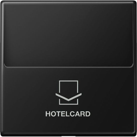 Jung - Abdeckung/Bedienelement für Installationsschalterprogramme Hotelcard-Schalter A 590 CARD SWM graphitschwarz matt