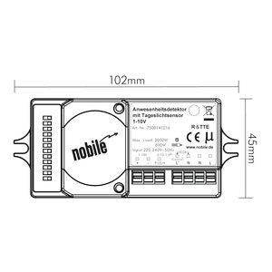 Nobile - Lichtregelsystemkomponente Anwesenheitsdetektor 7500141216