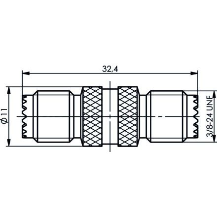 Telegärtner - Koax-Kupplung MiniUHF-Kupplung (F-F) 100024362 − 5 Stück