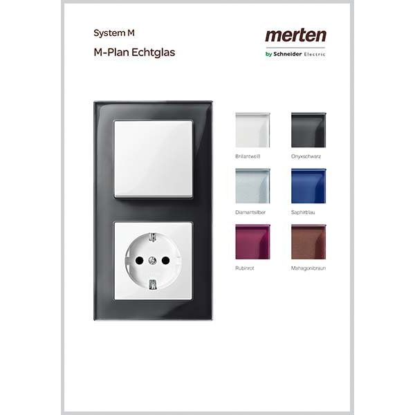 Merten - Zubehör/Ersatzteile für Installationsschalterprogramme Musterkoffermodul MEGMKM005 M-Plan Echtglas