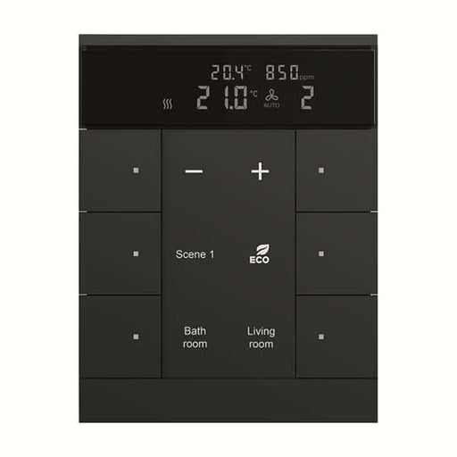 Busch-Jaeger - Bussystem-Physikalischer Sensor HVAC/CO2-Gerät SBC/U6.0.1-885 6fach, BE, sw, matt