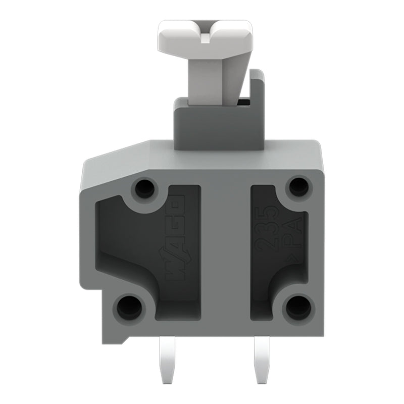 WAGO - Leiterplattenklemme Anreihbare Leiterplattenk. 235-801/331-000 Drücker,1,5mm²,gr − 100 Stück