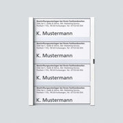Siedle&Söhne - Zubehör/Ersatzteile für Türkommunikation Namensschild ws kpl. 200029798-00 f.TM 612-4 W − 1 Stück