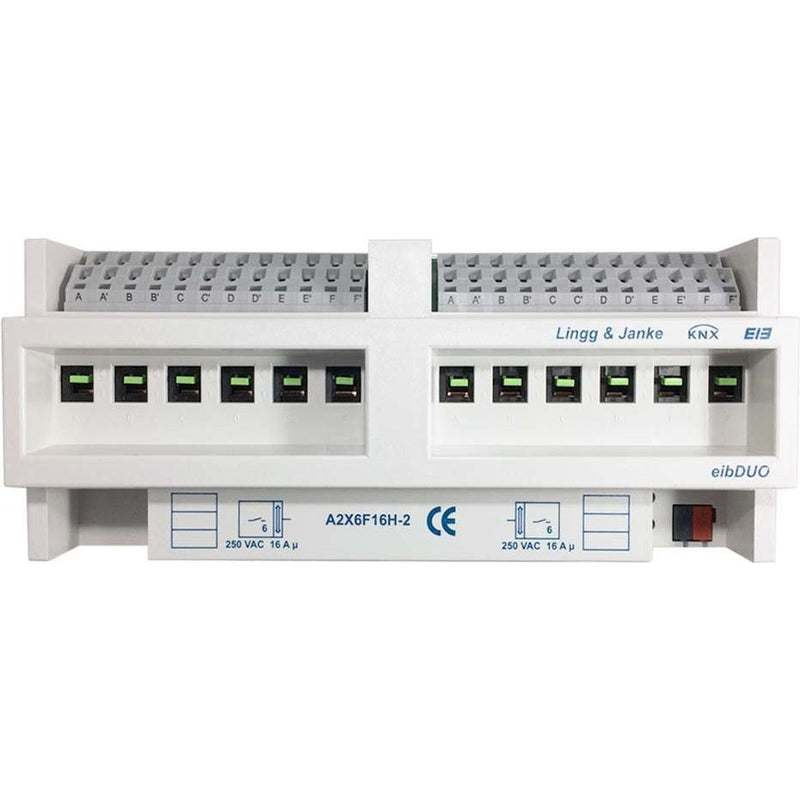 Lingg&Janke - Bussystem-Schaltaktor Schaltaktor 12-fach A2X6F16H-2 16A 250V 12TE