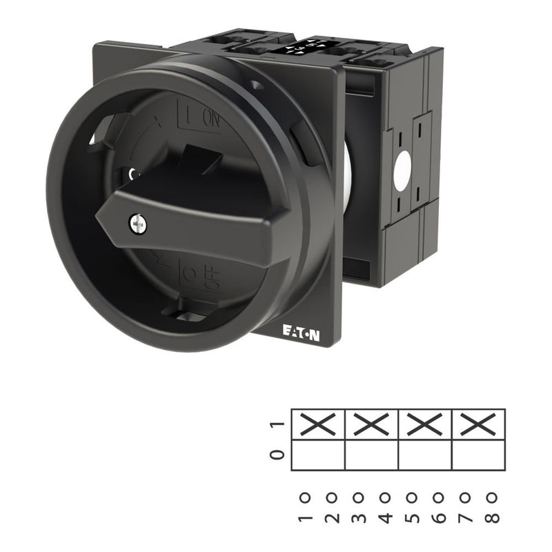 Eaton - Lasttrennschalter Hauptschalter 4polig 32A T3-2-8324/EA/SVB-SW Einbau Halt-Funktion