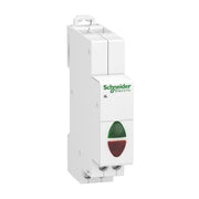 Schneider Electric - Leuchtmelder Reiheneinbau Leuchtmelder A9E18335 rt+gn 12-48VAC/DC