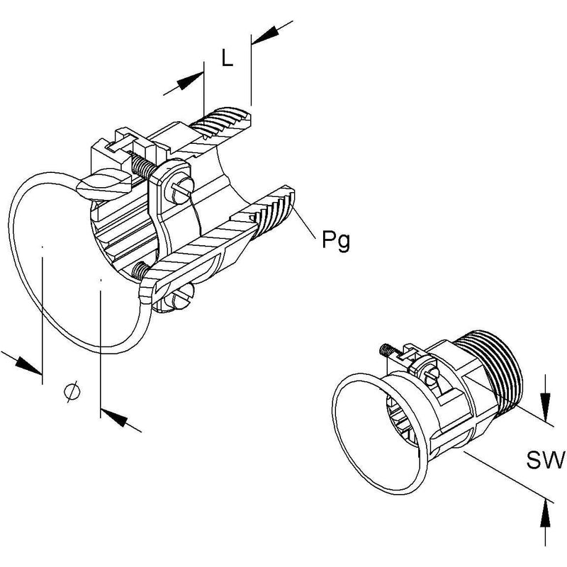 HKL - Druckschraube 1238/13 − 25 Stück