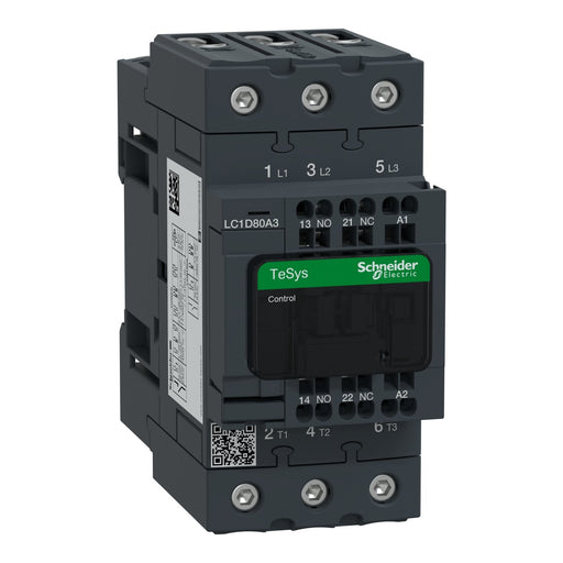 Schneider Electric - Leistungsschütz zum Schalten von Wechselstrom Leistungsschütz LC1D LC1D80A3F7 3p 37kW 80A 400V AC3