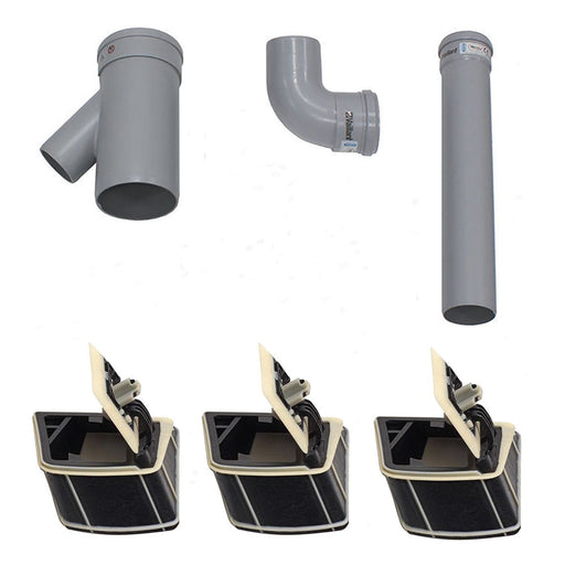 Vaillant - Anschluss-/Rohrbausatz Erweiterungs-Set 0020186771 3er-Kaskade DN130 PP − 1 Stück by Vaillant
