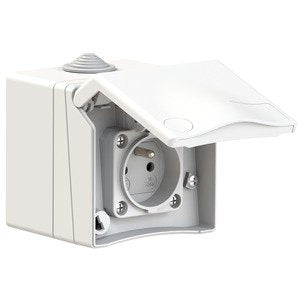Bals Elektrotech - Schutzkontakt-Anbausteckdose Schutzkontakt-Wandsteckdos 72011 16A 2p+E IP44 be/fr