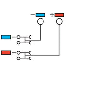 WAGO - Initiator/Aktor-Reihenklemme Initiatorenklemme 2000-5352 3-Leiter, orange − 15 Stück