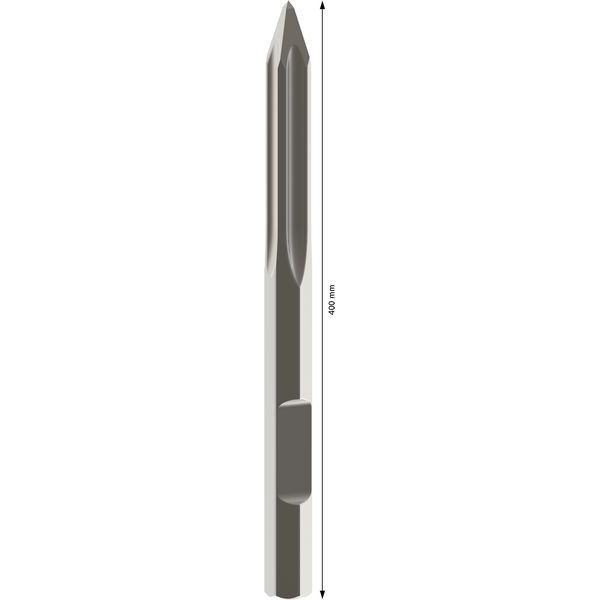 Bosch - Maschinenmeißel PRO HEX 28-5C Spitzmeißel, 2608690106 400 mm