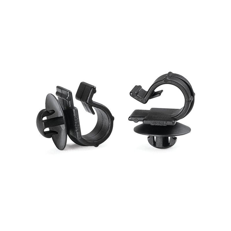 HellermannTyton - Befestigungsschelle für Kabel/Rohre Befestigungsclip KSFT6.5OC7-9-PA66-BK m.Spreizanker − 2500 Stück