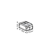 WAGO - Steckklemme COMPACT-Verbindungsklemme 221-482 − 100 Stück
