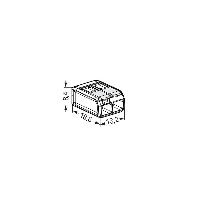 WAGO - Steckklemme COMPACT-Verbindungsklemme 221-482 − 100 Stück