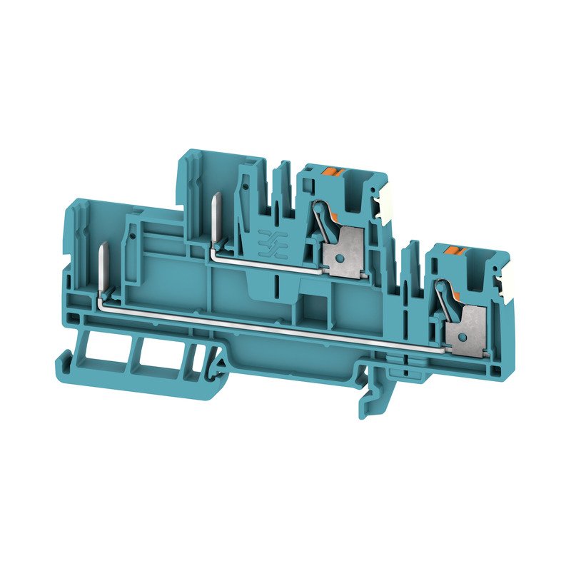 Weidmüller - Durchgangs-Reihenklemme Klemme APGTB42T4C/2DLBL PUSH IN, 4 mm² − 50 Stück