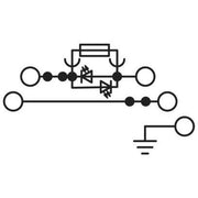 Phoenix Contact - Sicherungs-Reihenklemme Sicherungsreihenklemme PT 4-PE/L/HE#3002605 − 50 Stück