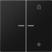 Jung - Bedienelement intelligent eNet Funk-Steuertaste FM LS 1701 SWM graphitschwarz matt