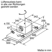 Siemens - Dunstabzugshaube Deckenlüftung LR97CAQ50 IQ500,HomeConnect