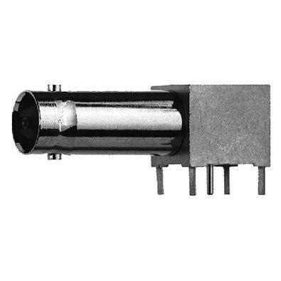Telegärtner - Koax-Steckverbinder BNC-Winkelbuchse 100023541 75Ohm löt f.gedr.Sch − 5 Stück