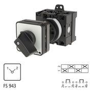 Eaton - Lastschalter Polumschalter T3 32A T3-2-39/Z Zwischenbau rastend