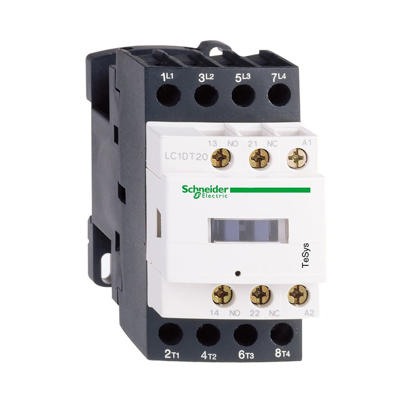 Schneider Electric - Leistungsschütz zum Schalten von Wechselstrom Leistungsschütz LC1DT25CD 4-polig, 1S, 1Ö
