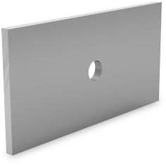 K2 - Photovoltaik-Verbindungs- und Befestigungselement Unterlegblech 1000789 Alu,100x50x4mm − 400 Stück