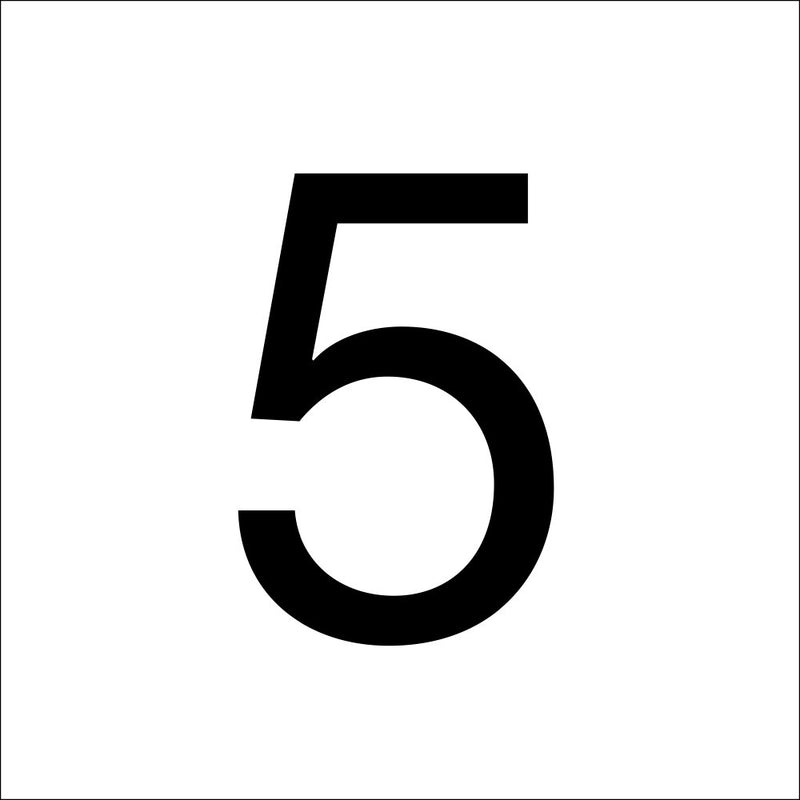 RZB - Beschriftung Buchstaben/Zahlen Ziffer "6" 40mm 99220.003.6 f.Hausnummernleuchte  − 1 Stück