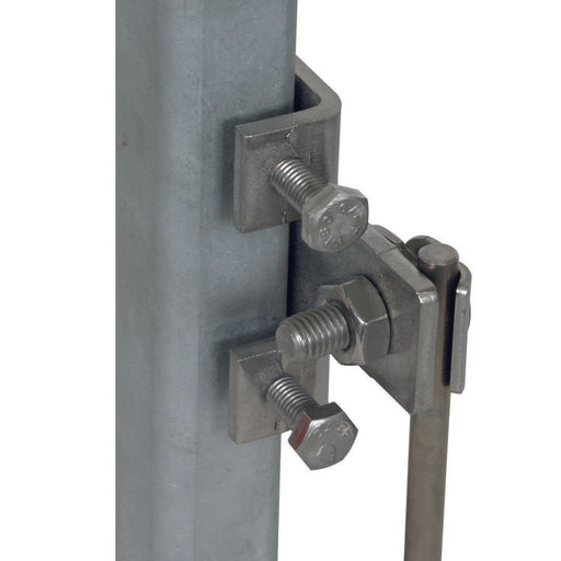 DEHN - Anschlussklemme für Blitzschutz Anschlussklemme NIRO AK610KBWKBF1835V2A f. Profile 18-35mm