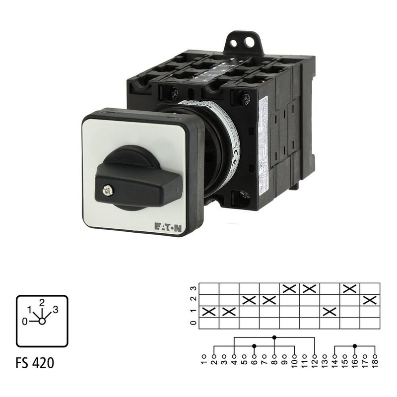 Eaton - Steuerschalter Stufenschalter T3 32A T3-5-8281/Z 32A Zwischenbau
