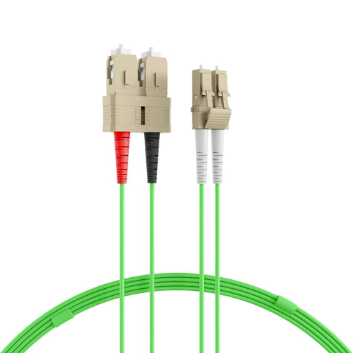 EFB-Elektronik - Patchkabel LWL Duplex Jumper SC-LC O0323.3OM5 OM5 3m limegreen