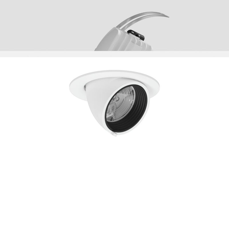 RZB - Downlight/Strahler/Flutlicht LED-Einbaustrahler 911580.002 930, weiß
