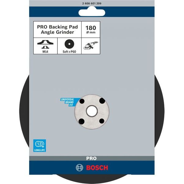 Bosch - Stützteller für Schleifwerkzeug PRO Stützteller weich, 2608601209 180 mm, M14