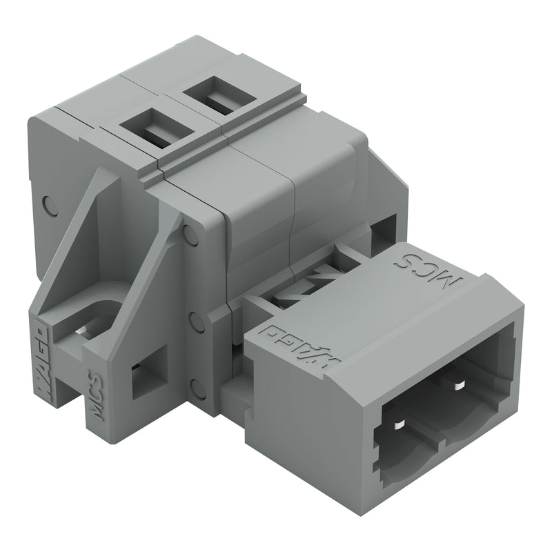 WAGO - Kabelsteckverbinder für Leiterplattensteckverbinder 1-Leiter-Stiftleiste 231-607/019-000/034- CAGECLAMP,2,5mm²,gr − 50 Stück