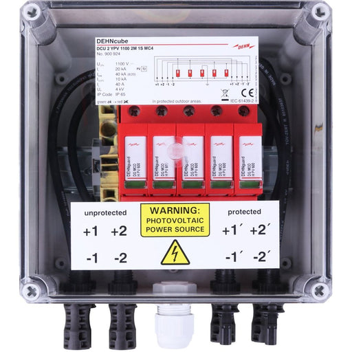 DEHN - Photovoltaik-DC-Stringbox Generatoranschlusskasten DCU 2 YPV11002M1SMC4 für PV-Anlagen