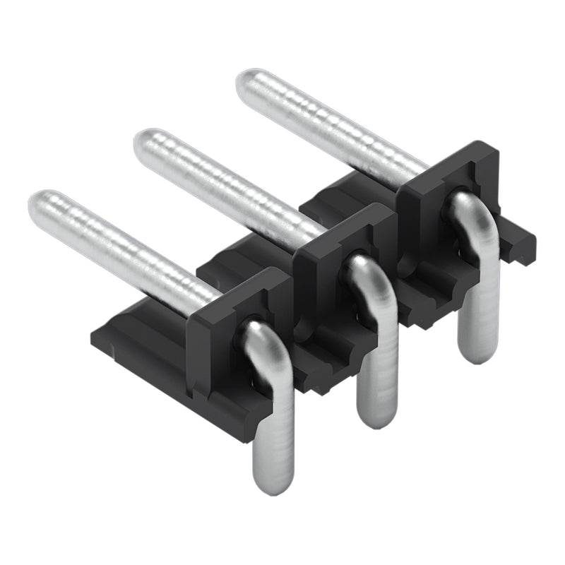 WAGO - Leiterplattensteckverbinder THT-Stiftleiste Lötstift 2092-1723 1,4mm,abgewinkelt,sw − 300 Stück