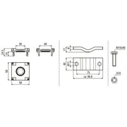 DEHN - Zubehör/Ersatzteile für Erdung und Blitzschutz Anschlussset PAS EX FL Fl 30/40mm