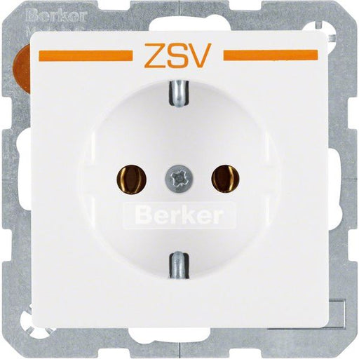 Berker - Steckdose SCHUKO-Steckdose 47436049 m.Aufdruck pws