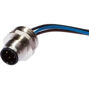Ipf Electronic - Rundsteckverbinder, Einbau (mit Leitung) Zubehör, Einbaustecker AV98A672 komplett 250V M12