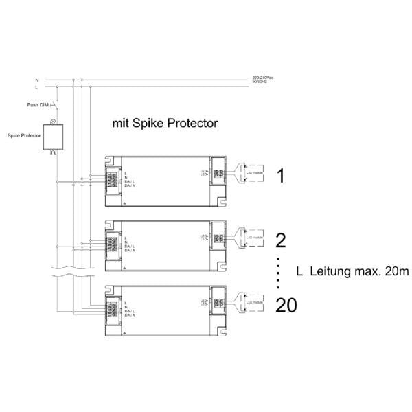 Brumberg Leuchten - Zubehör/Ersatzteile für LED-Betriebsgeräte und -module Spike Protector für DALI 17846010