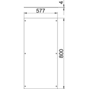 OBO Bettermann - Deckel für estrichbündigen/offenen Unterflurkanal Montagedeckel blind OKA D 600 R 800x600x4, St, FS