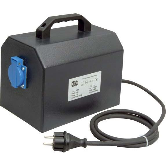 Trafo-Technik-Hoppecke - Einphasen-Steuertransformator Trenntrafo, tragbar ETR 1600VA 230/230V sw