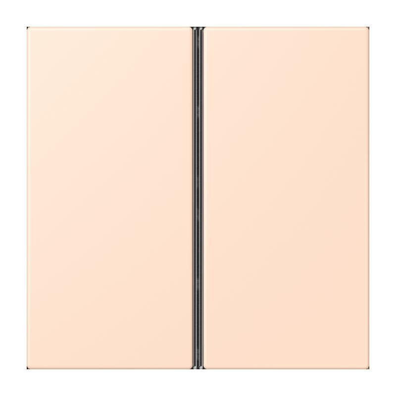 Jung - Abdeckung/Bedienelement für Installationsschalterprogramme Tastensatz 2fach LC 402 TSA 228 rose pale